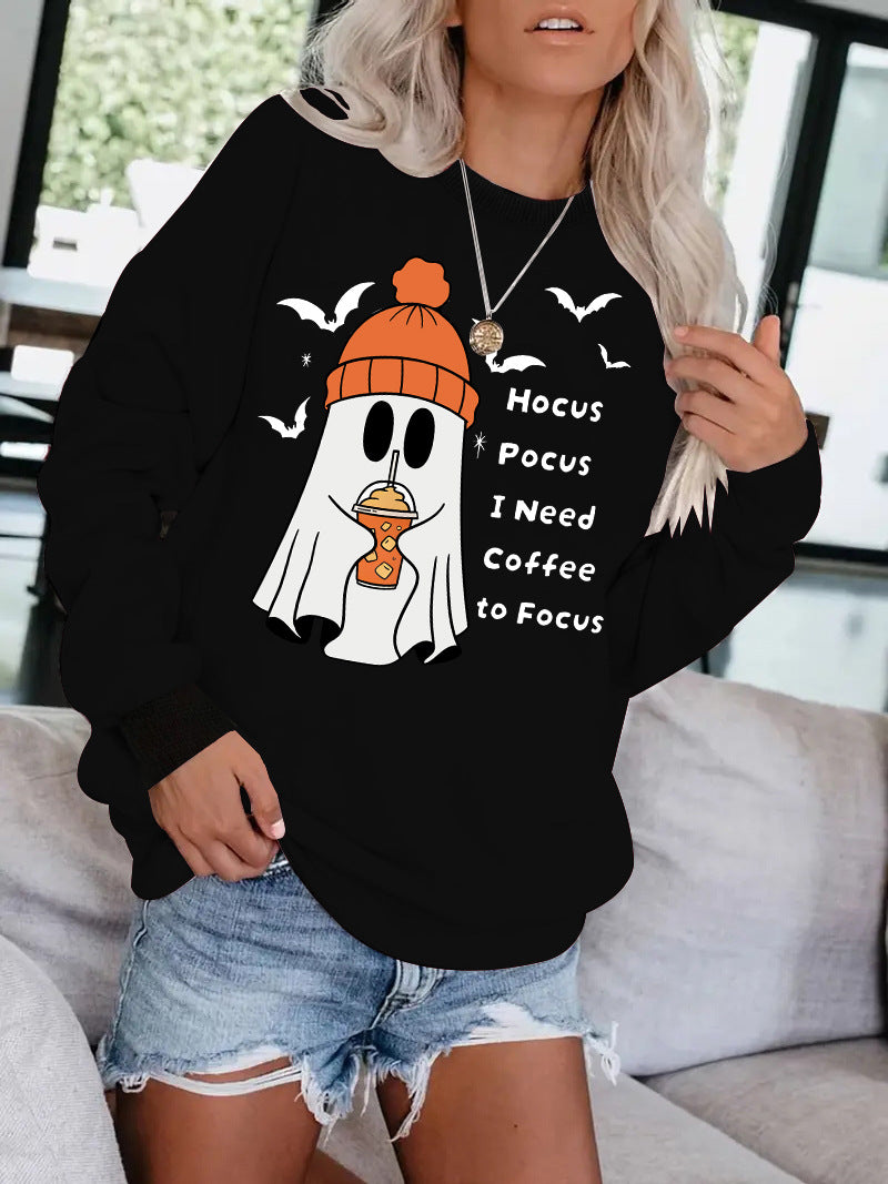 Round necked hoodie ghost Halloween