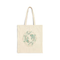 Koi Fish Canvas Tote Bag – Eco Market Bag with Serene Aquatic Illustration