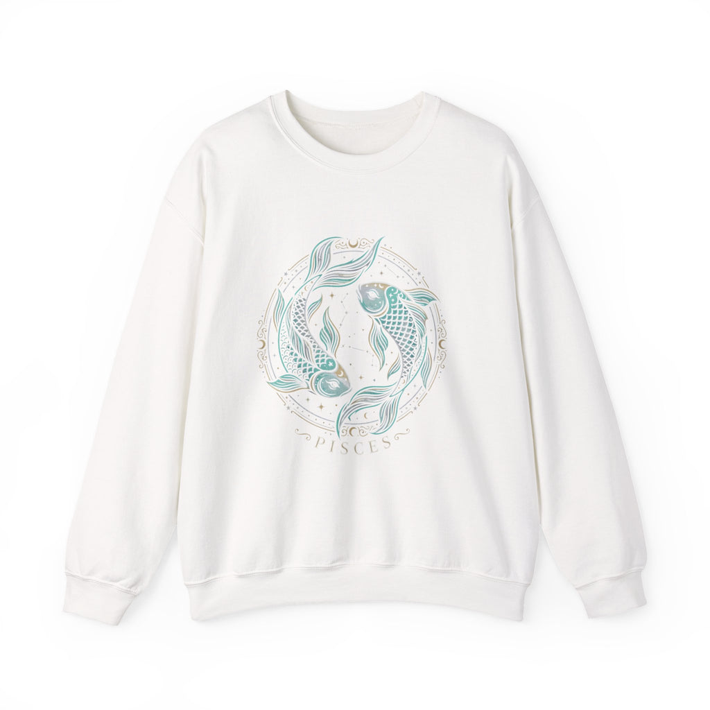 Crewneck Sweatshirt — Pastel Koi Fish Yin Yang Design