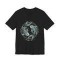Pisces Koi Circle T-Shirt — Pastel Zodiac Fish Tee