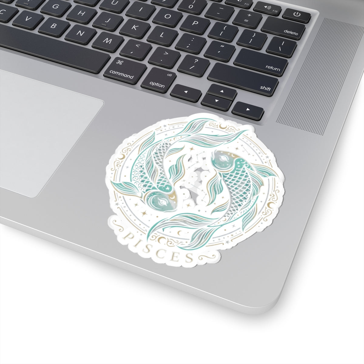 Pisces Zodiac Sticker — Pastel Koi Fish Kiss-Cut Sticker