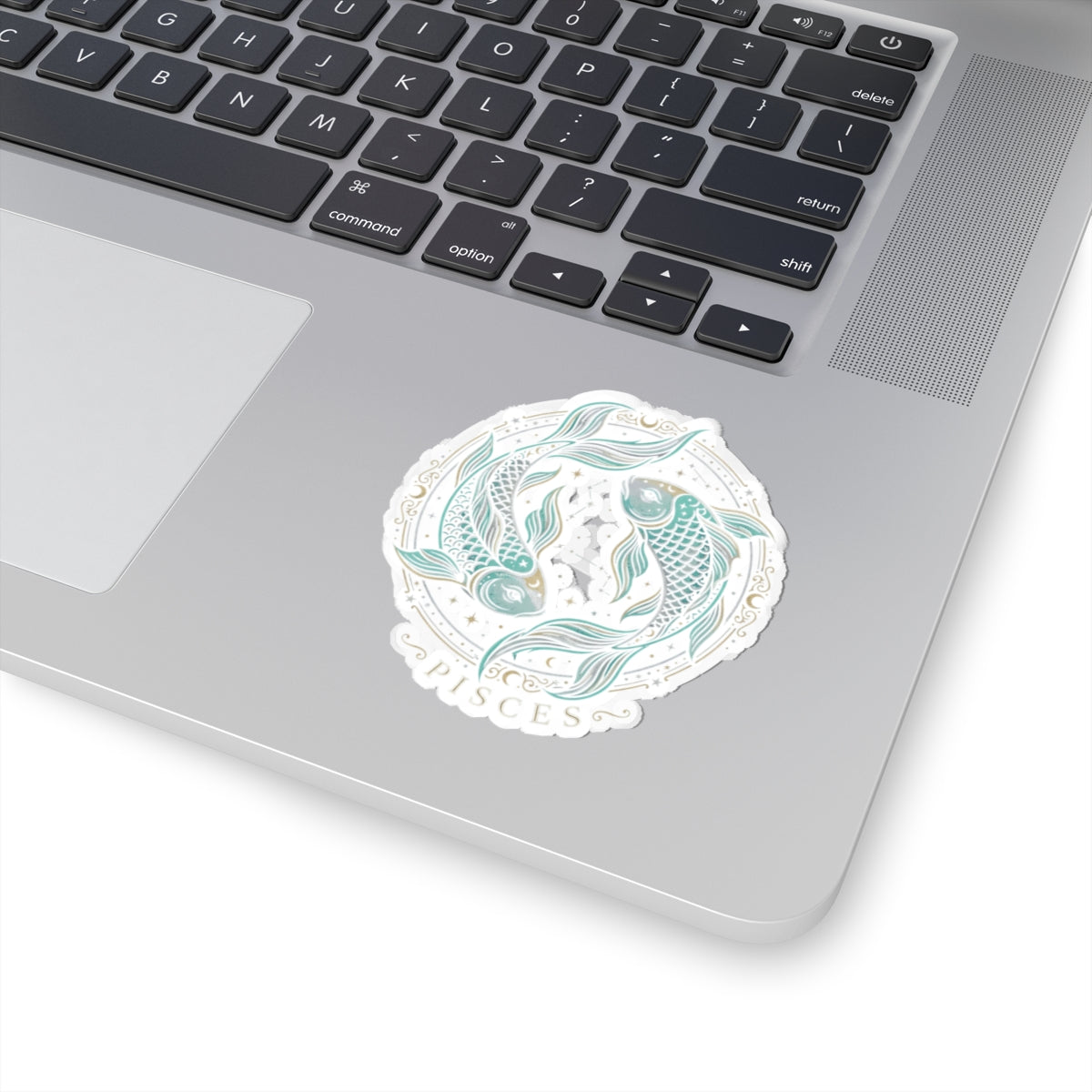 Pisces Zodiac Sticker — Pastel Koi Fish Kiss-Cut Sticker