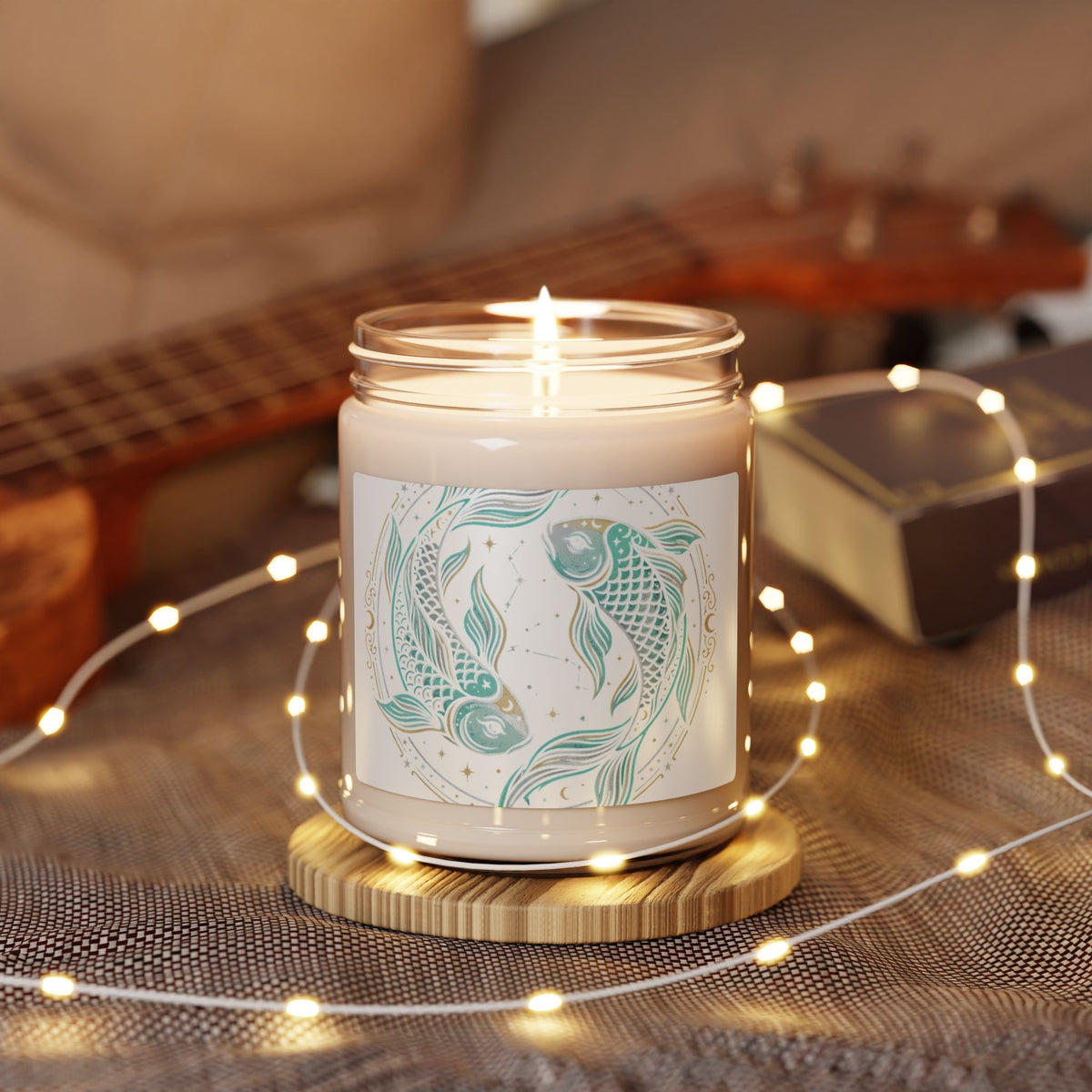 Soy Candle — Tranquil Koi Fish 9oz Scented Jar