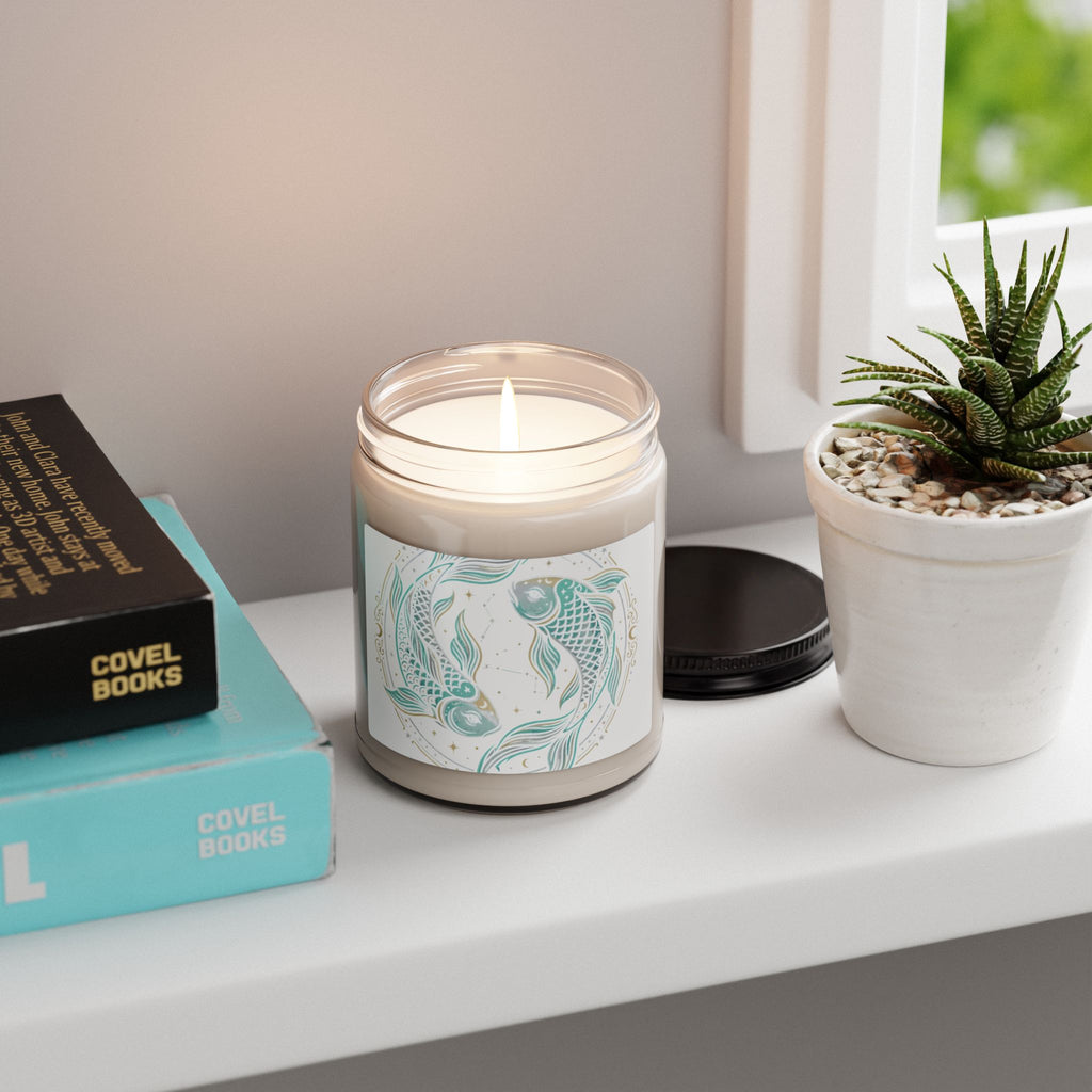 Soy Candle — Tranquil Koi Fish 9oz Scented Jar