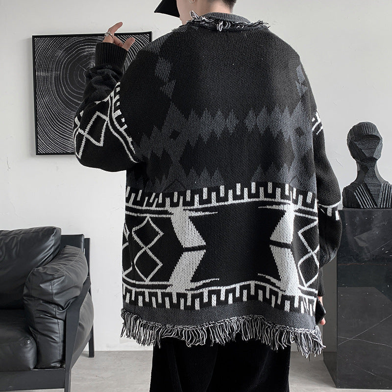 Halloween Big V-neck Sweater