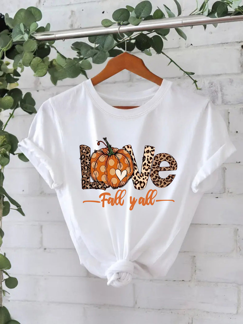 LOVE Pumpkin Halloween Short Sleeve