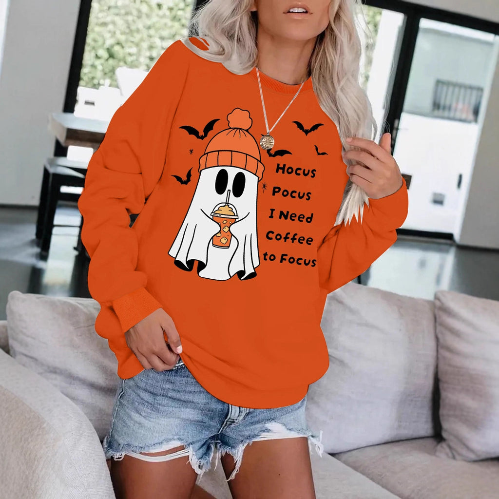 Round necked hoodie ghost Halloween
