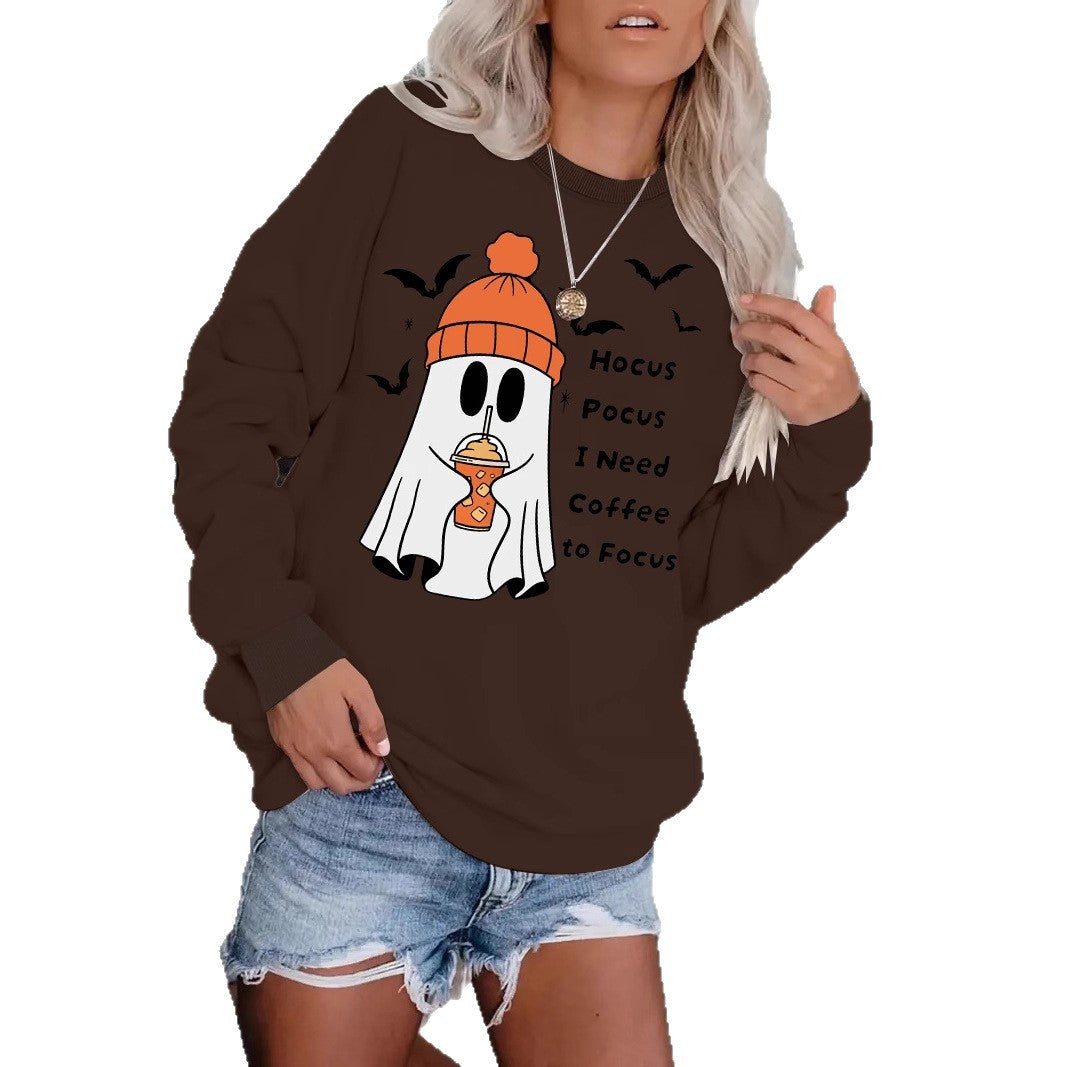 Round necked hoodie ghost Halloween