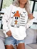 Round necked hoodie ghost Halloween