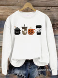 Round neck hoodie for women Halloween