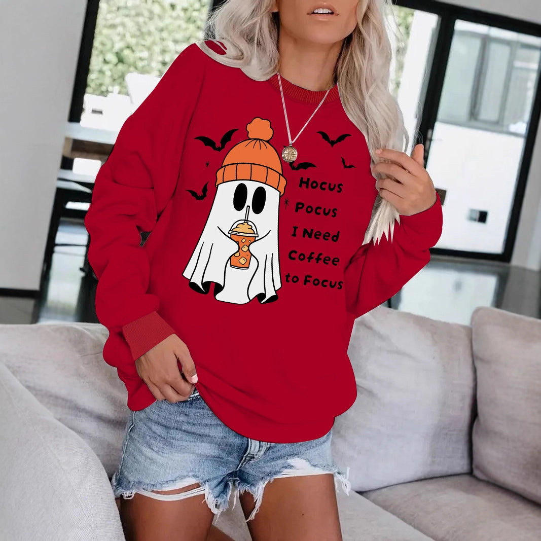 Round necked hoodie ghost Halloween