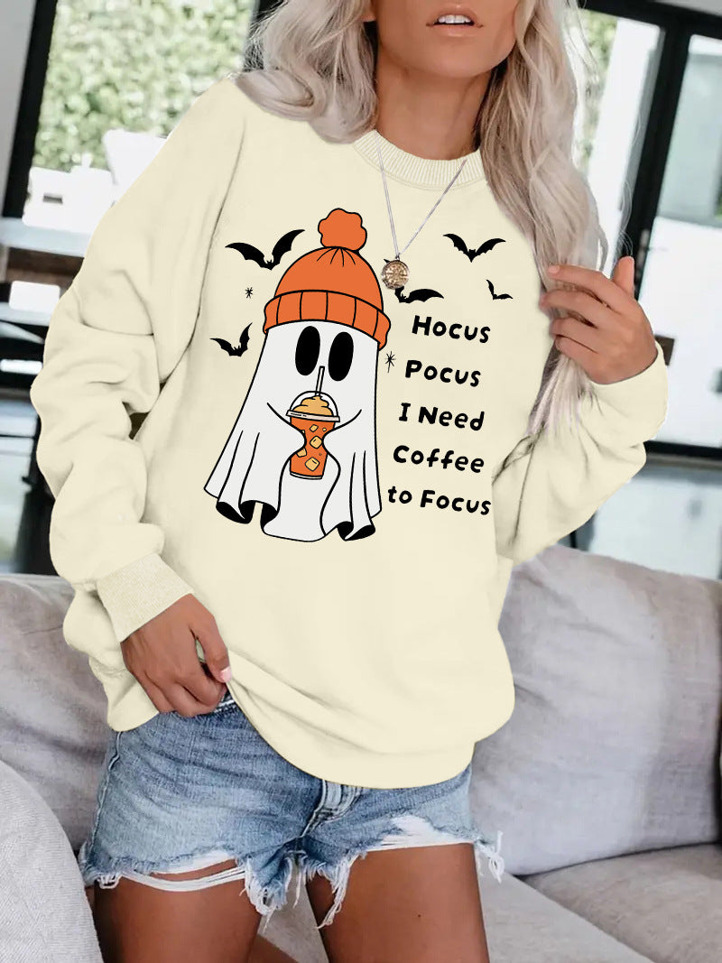 Round necked hoodie ghost Halloween