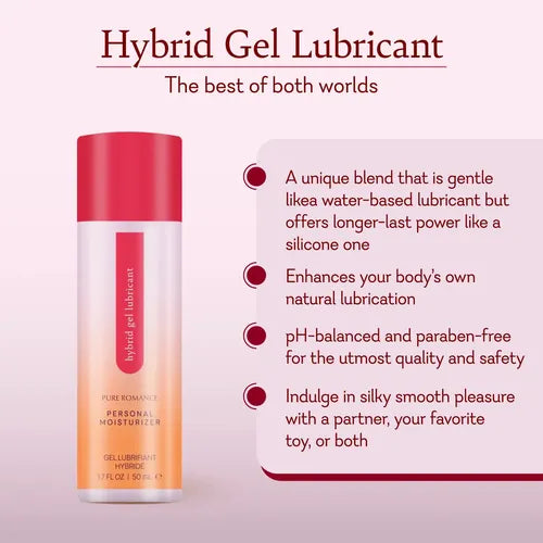 Hybrid Gel Lubricant – water-based + silicone