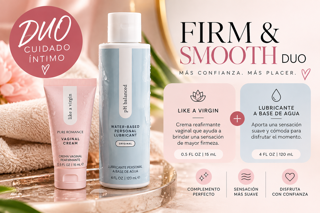Like A Virgin + Water-based Lubricant - FIRM & SMOOTH DUO